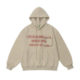 Men Hoodie Letters Printed Loose Sweatshirt Autumn and Winter