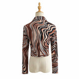 Women T-Shirt Short Knitted Shirt Top