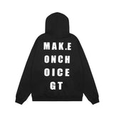 Men Hoodie Printed Hoodie Male English Letters Loose