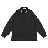 Men Long Sleeve T Shirt Men's Embroidered Letter Long Sleeve Shirt Shirt Coat