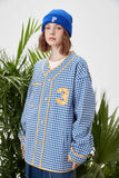 Unisex Jacket Autumn Houndstooth Hemming Coat Women's Clothing