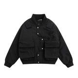 Men Cotton Padded Jacket Men's Thickened Warm Cotton Coat Jacket Baseball Uniform