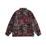 Unisex Jacket Autumn Vintage Jacquard Coat Women's Clothing