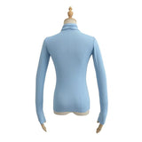 Women T-Shirt Tight Turtleneck Long Sleeve T-shirt Women's Bottoming Shirt