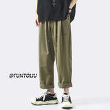 Men Sweatpants Summer Men's Overalls Simple, Loose and Versatile Casual Pants