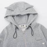 Women Hoodie Hooded Short Sweater Women's Casual Sports Autumn