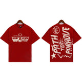 HS Shorts Distressed Casual Short Sleeve