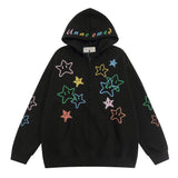Men Hoodie Sweater Men's Spring and Autumn Long Sleeve Loose Zip Coat