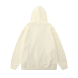 Men Hoodie Spider Print Hooded Cardigan Sweater Two-Way Zipper Jacket