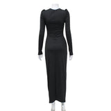Women Desses Fall Women's Clothing Long Sleeve Dress