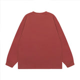 Men Long Sleeve Shirt Casual Long Sleeve Couple T-shirt Men and Women Autumn Versatile Loose