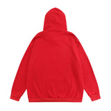 Men Hoodie Paste Cloth Embroidery Letters Hooded Pullover