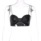 Women Halter Tops Spring Fashion Sexy U Collar Slim Vest