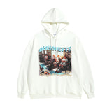 Men Long Sleeve Shirt Vintage Hiphop Printed Hoodie Men's and Women's Loose All-Match Hoodie