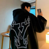 Men Hoodie Letter Printed Hoodie Men's Winter Hoodie