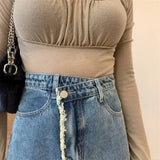 Women Skirt Vintage Denim Skirt Skirt
