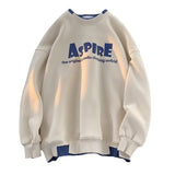 Men Hoodie Sweater Boys Spring and Autumn Clothes round Neck Long Sleeve Coat