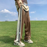 Men Sweatpants Casual Pants Men's Summer Versatile Loose Straight Wide Leg