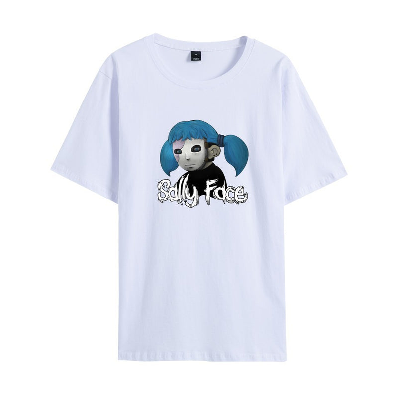 Sally Face T Shirts Adventure Puzzle Series Men and Women Casual Loose-Fitting T-shirt