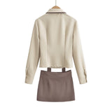 Women Skirt Fall Slim Fit Half-Length Skirt Outfit Female Fashion