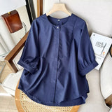 Women T-Shirt Summer Retro Art Casual Short Sleeve Shirt Loose