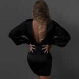 Women Desses Long Sleeve Hip Bag Dress Women