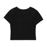Women T-shirt Printed Short-Sleeved T-shirt Casual Summer round Neck Cotton