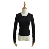 Women T-Shirt Long Sleeve Bottoming Shirt T-shirt Autumn Women's Top