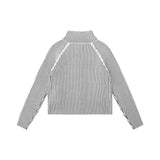 Women Sweater Women's Autumn Stand Collar Long Sleeve Sweater