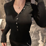 Women Long Sleeve Shirt Long Sleeve Slim Fit Slimming Top