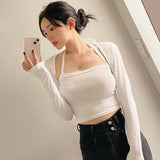 Women Long Sleeve Shirt Camisole Long Sleeve Jacket