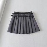 Women Skirt High Waist Suit Short Skirt Pleated Skirt