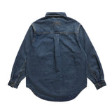 Men Denim Jacket Vintage Washed Long Sleeve Denim Jacket Men Loose Letter Embroidery