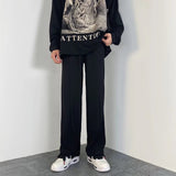Men Sweatpants Special-Interest Design High Sense Men Drooping Straight