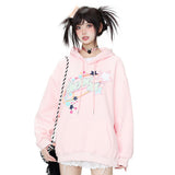 Women Hoodie Printed Hoodie Girls Autumn and Winter Loose Leisure