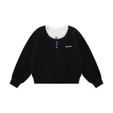Women Sweater Women's Loose Casual Autumn Love Button Sweater