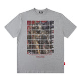 Men's T Shirt Printed Top T-shirt Men's and Women's Loose Short Sleeve