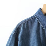 Women T-Shirt Casual Denim Shirt Jacket Autumn Washed Jacket Loose