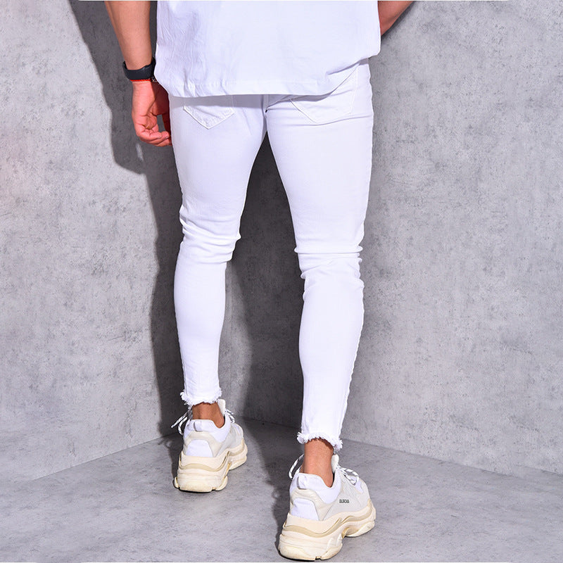 Men Pant Summer Men's Casual Skinny Tappered Pants