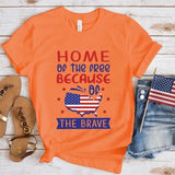 Women's Independence Day T Shirt round Neck Short Sleeve T-shirt Women's Top