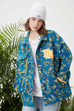 Unisex Jacket Autumn Foam Printed Jacquard Coat Women's Clothing