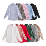 Women T-shirt Fall Women's Clothing All-Matching Printed Shirt