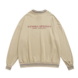 Men Hoodie round Neck Sweater Men's Spring and Autumn Leisure Long Sleeve Loose