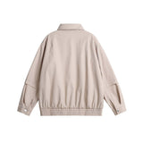 Unisex Jacket Autumn Two-Color Zipper Casual Jacket Women's Clothing