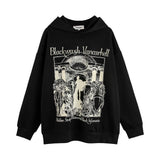Men Hoodie Pattern Hooded Sweaters Menswear Loose Casual Long Sleeves