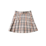 Women Skirt High Waist Preppy Style Skirt