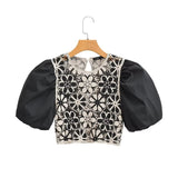 Women T-shirt Early Autumn Women's Wear O-neck Short Shirt Top