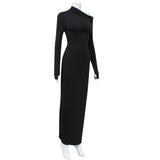 Women Co-Ord Set Long Sleeve Top and Skirt Suit Autumn and Winter