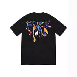 Mens T-shirts 23FW WEEK17 YIN YANG Graffiti Tai Chi Yin Yang Gossip Short Sleeve T-Shirt