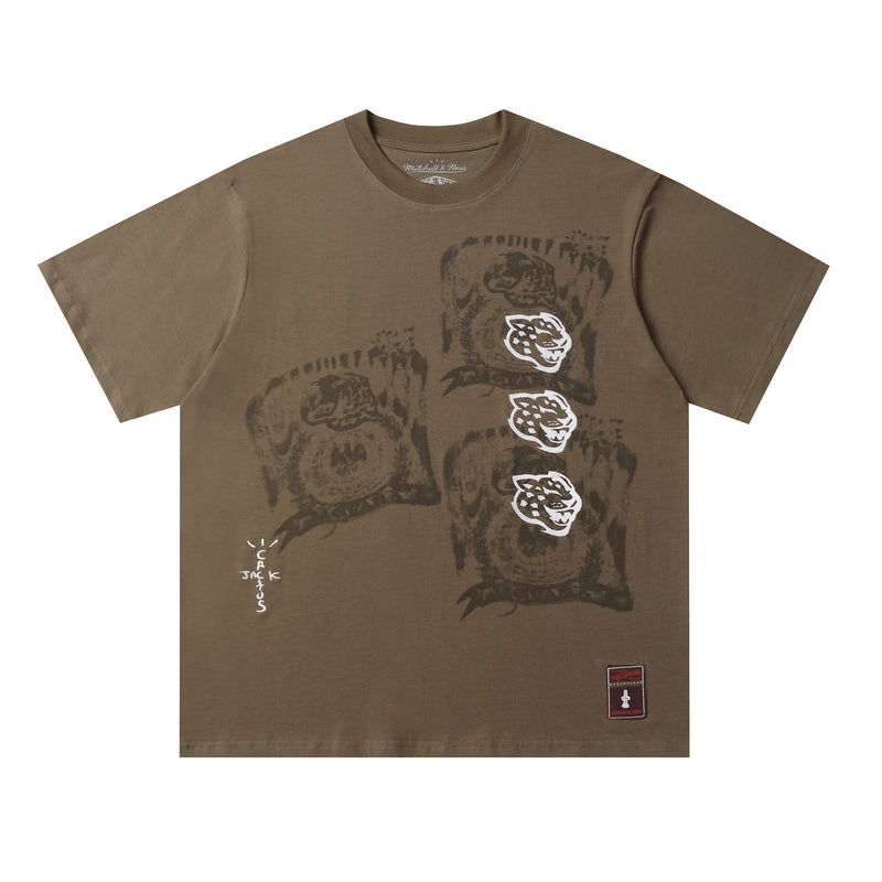 Travis Scott T-Shirt TRAVIS SCOTT CACTUS JACK24ss Embroidery Crew Neck Short Sleeve T